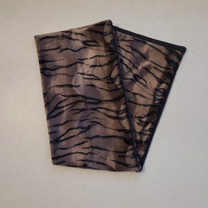 Faux Fur Zebra Print Scarf
